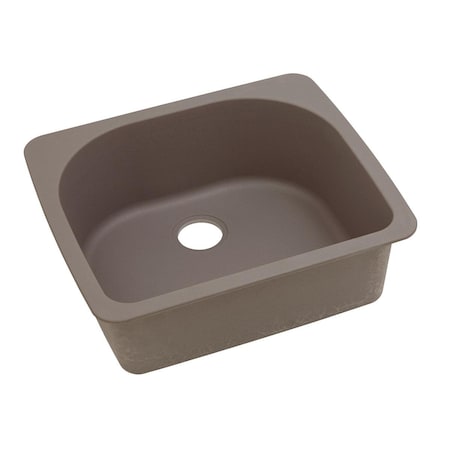 Elkay Quartz Classic 25 X 22 X 8-1/2 Single Bowl Top Mount Sink Greige ELGS2522GR0